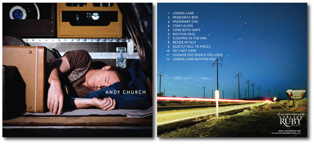 Sleeping In The Van CD Cover